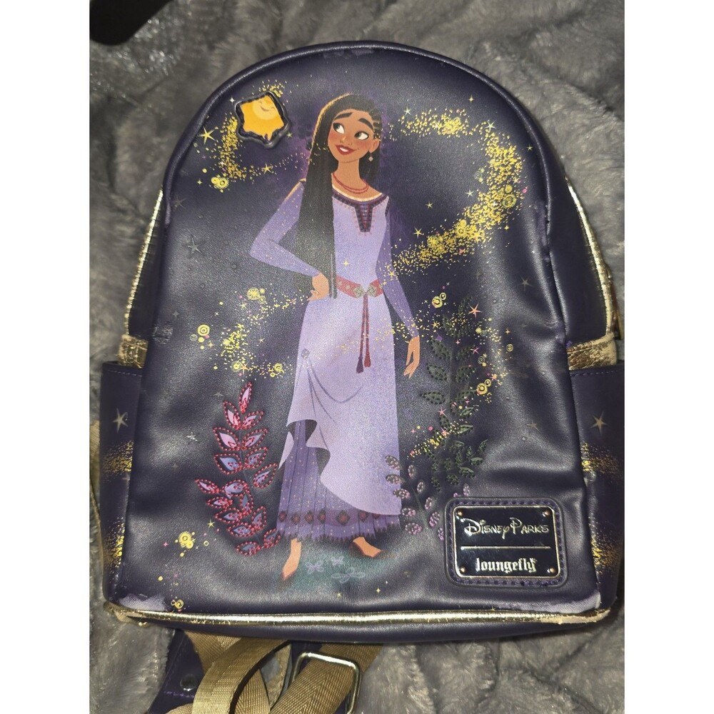 Disney Parks wish asha mini Loungefly Backpack bookbag purse bag tote!